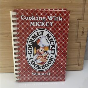 Disney Red and White Mickey Cookbook Kitchen Essential